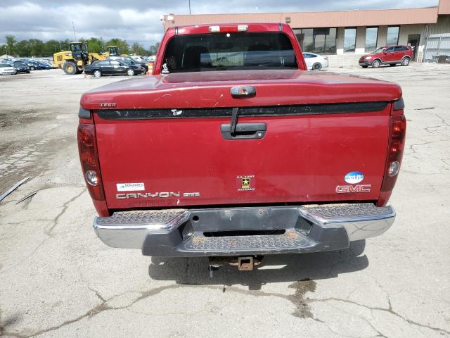 1GTDS196158282635 - 2005 GMC CANYON RED photo 6