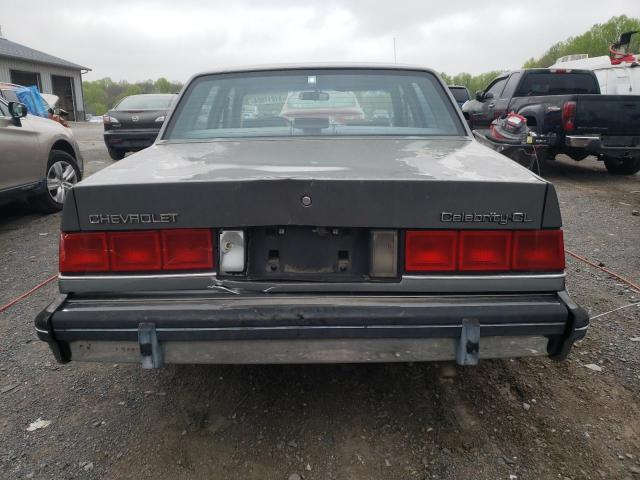 1G1AW51RXH6290729 - 1987 CHEVROLET CELEBRITY GRAY photo 6