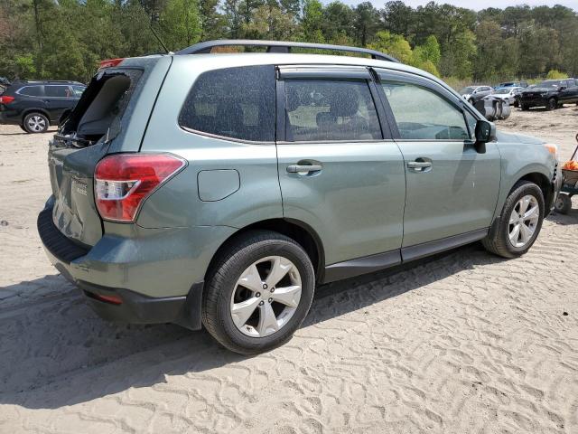 JF2SJADC8FH832293 - 2015 SUBARU FORESTER 2.5I PREMIUM GREEN photo 3