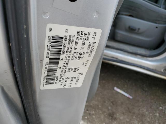 1D4GP45R56B656039 - 2006 DODGE CARAVAN SXT SILVER photo 12