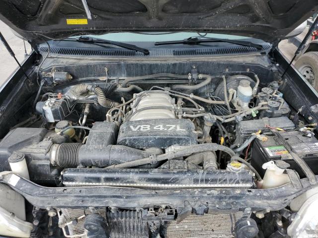 5TBBT44112S263438 - 2002 TOYOTA TUNDRA ACCESS CAB შავი ფოტო 11