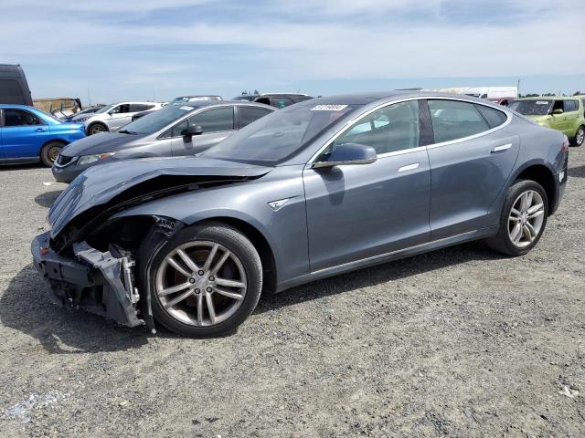 5YJSA1H14EFP33475 - 2014 TESLA MODEL S ვერცხლისფერი ფოტო 1