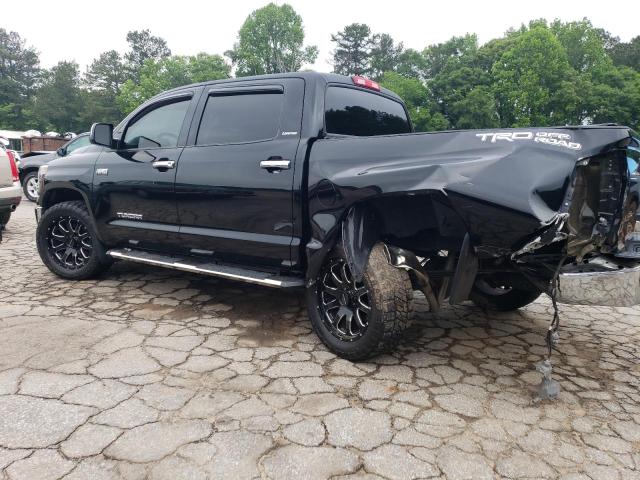 5TFFY5F14KX253574 - 2019 TOYOTA TUNDRA CREWMAX LIMITED BLACK photo 2