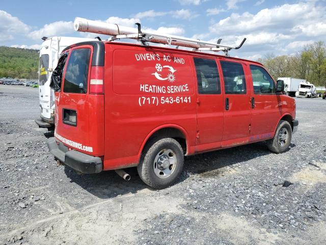 1GCWGFCAXC1179109 - 2012 CHEVROLET EXPRESS G2 RED photo 3