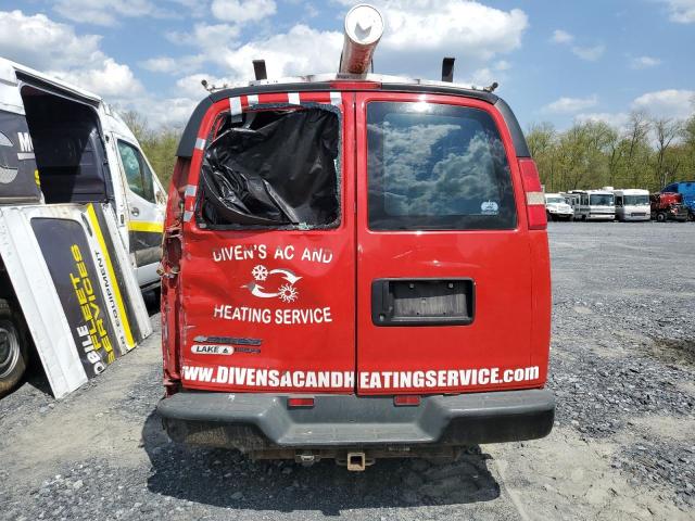 1GCWGFCAXC1179109 - 2012 CHEVROLET EXPRESS G2 RED photo 6