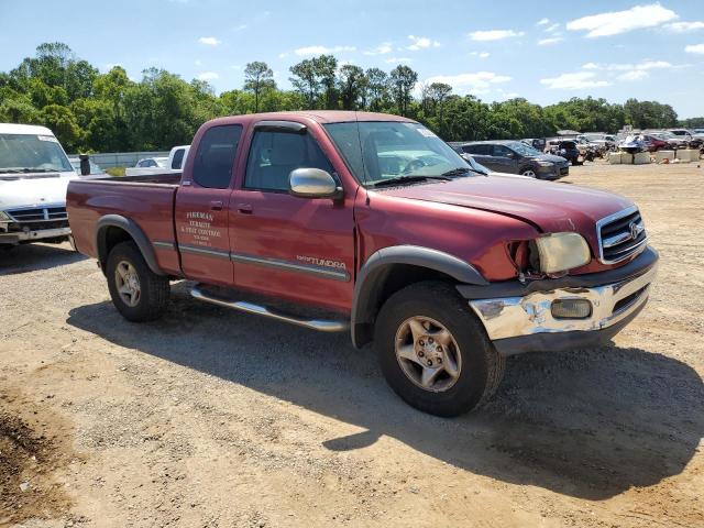 5TBRT341X2S285172 - 2002 TOYOTA TUNDRA ACCESS CAB წითელი ფოტო 4