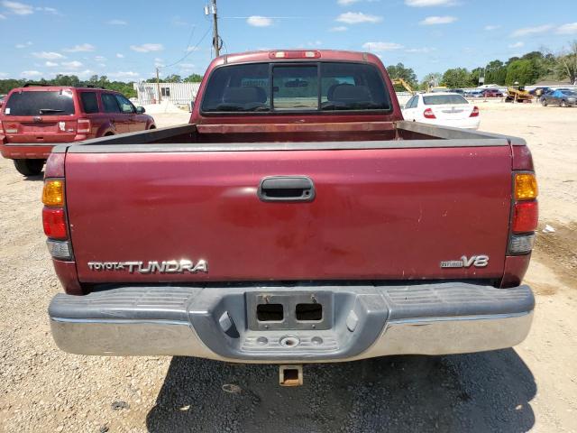 5TBRT341X2S285172 - 2002 TOYOTA TUNDRA ACCESS CAB წითელი ფოტო 6