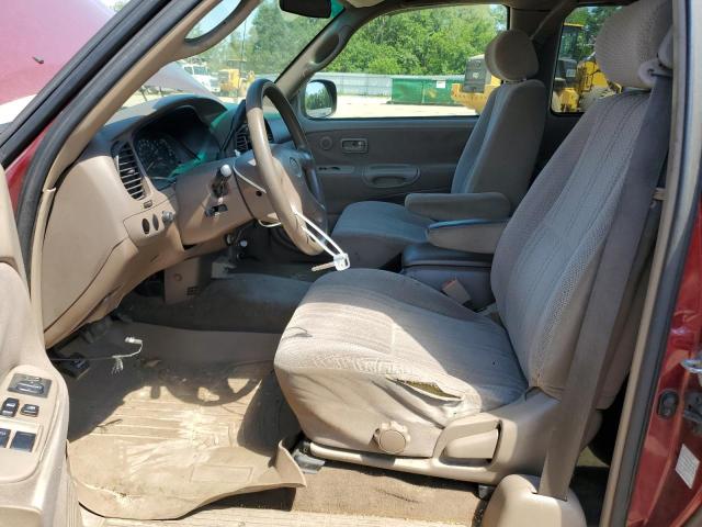 5TBRT341X2S285172 - 2002 TOYOTA TUNDRA ACCESS CAB წითელი ფოტო 7