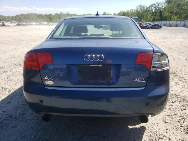 WAUDF78E16A125758 - 2006 AUDI A4 2.0T QUATTRO BLUE photo 6