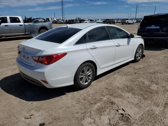 5NPEB4ACXEH939294 - 2014 HYUNDAI SONATA GLS WHITE photo 3