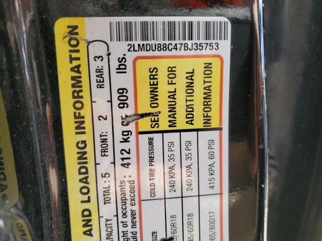 2LMDU88C47BJ35753 - 2007 LINCOLN MKX BLACK photo 12