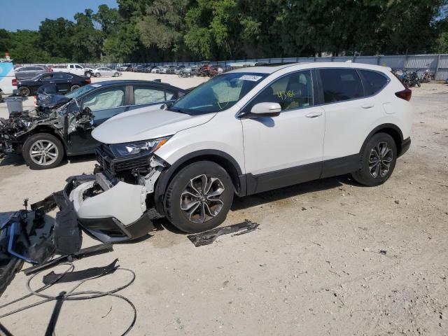 5J6RW1H82MA007290 - 2021 HONDA CR-V EXL WHITE photo 1