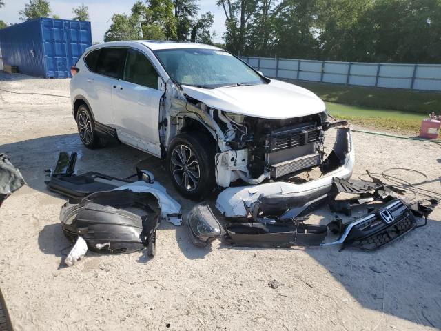 5J6RW1H82MA007290 - 2021 HONDA CR-V EXL WHITE photo 4