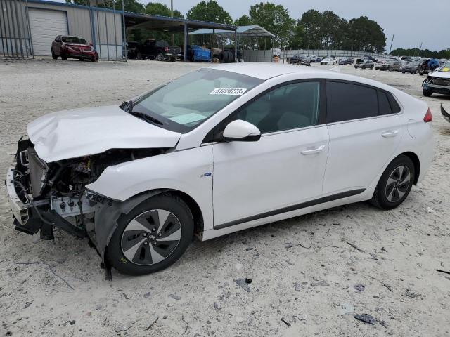 KMHC75LC8HU036384 - 2017 HYUNDAI IONIQ SEL WHITE photo 1