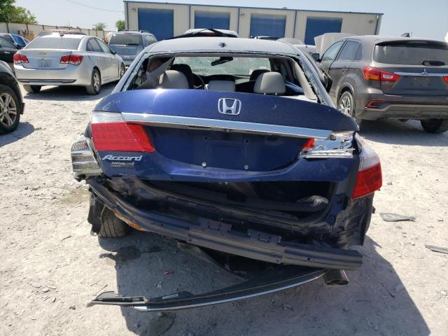 1HGCR2F82EA237572 - 2014 HONDA ACCORD EXL BLUE photo 6