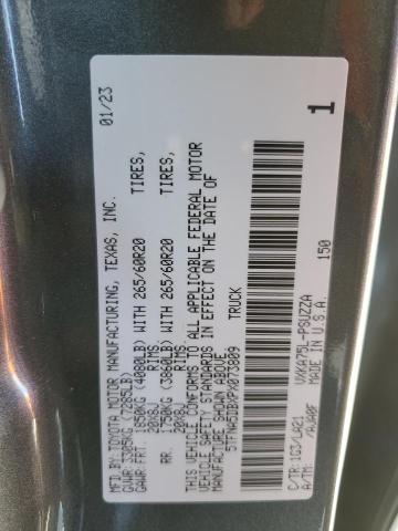 5TFNA5DBXPX073809 - 2023 TOYOTA TUNDRA CREWMAX PLATINUM ნაცრისფერი ფოტო 13