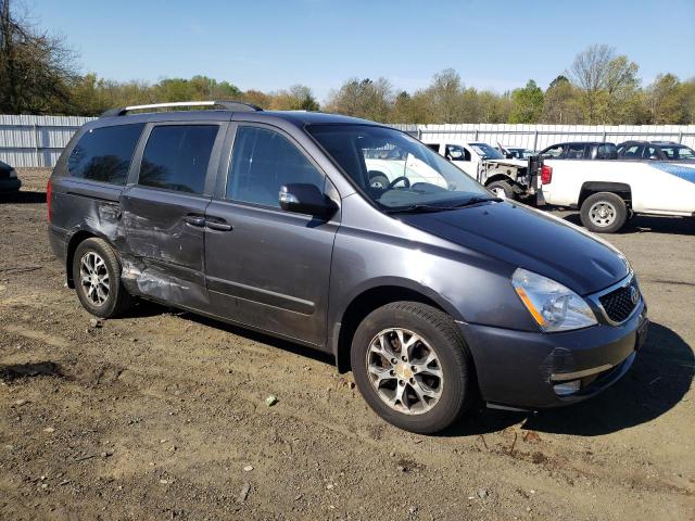 KNDMG4C78E6548023 - 2014 KIA SEDONA LX GRAY photo 4