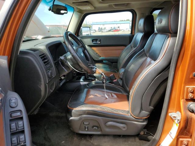 5GTDN13E178246625 - 2007 HUMMER H3 ORANGE photo 7