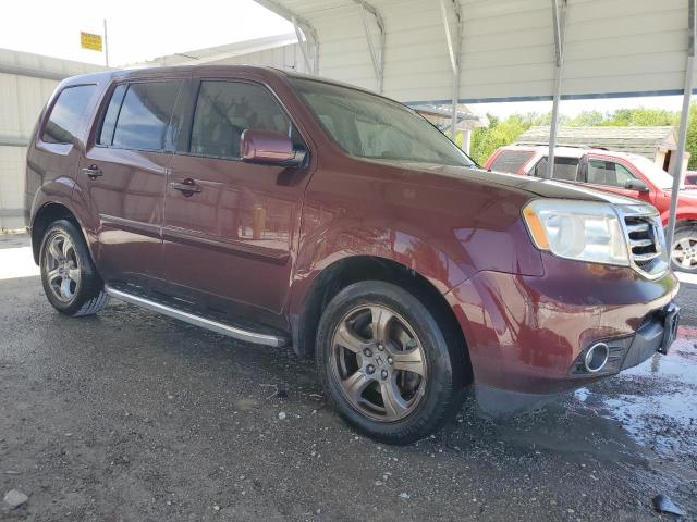 5FNYF3H62CB029159 - 2012 HONDA PILOT EXL BURGUNDY photo 4