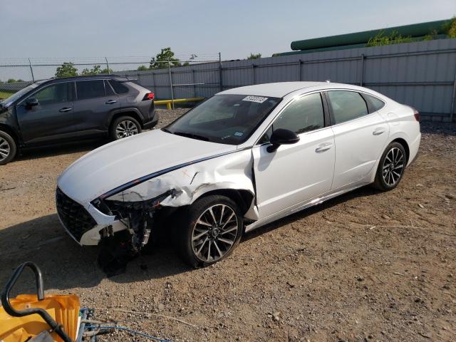 5NPEJ4J2XLH013940 - 2020 HYUNDAI SONATA SEL PLUS WHITE photo 1