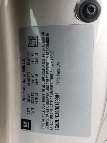 1G6DL1E39D0129901 - 2013 CADILLAC CTS PERFORMANCE COLLECTION Золотой фото 12