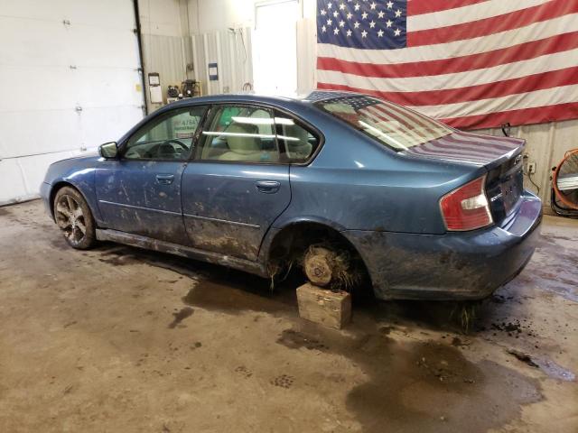 4S3BL616777206505 - 2007 SUBARU LEGACY 2.5I BLUE photo 2