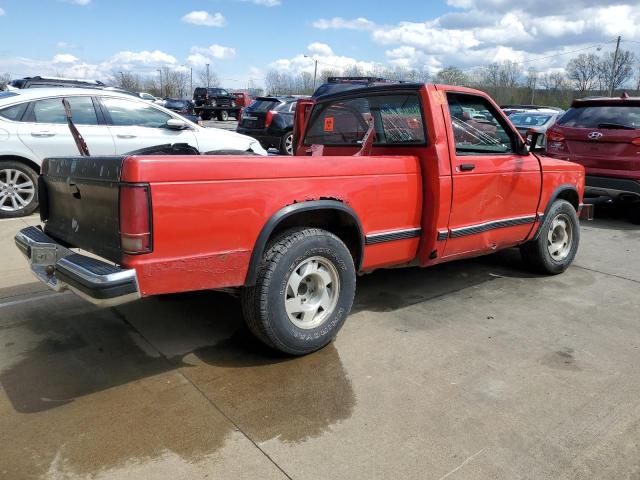 1GCCS14RXP0150472 - 1993 CHEVROLET S TRUCK S10 RED photo 3