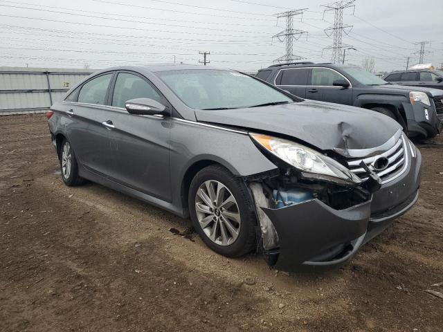 5NPEC4AB3EH906125 - 2014 HYUNDAI SONATA SE GRAY photo 4