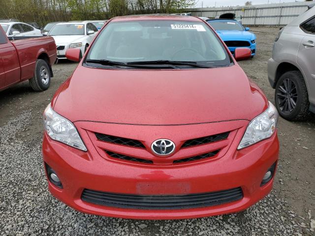 2T1BU4EEXCC796260 - 2012 TOYOTA COROLLA BASE RED photo 5