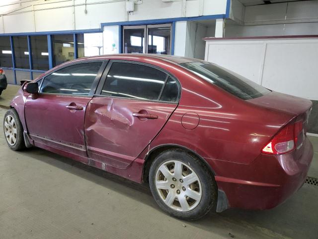 1HGFA16546L042020 - 2006 HONDA CIVIC LX BURGUNDY photo 2