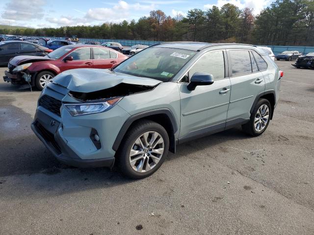 JTMA1RFV0MD073439 - 2021 TOYOTA RAV4 XLE PREMIUM GRAY photo 1