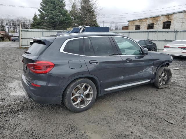 5UXTY5C08M9G30852 - 2021 BMW X3 XDRIVE30I BLACK photo 3