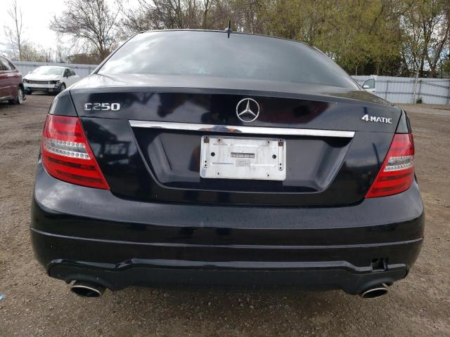 WDDGF8FB6CA734165 - 2012 MERCEDES-BENZ C 250 4MATIC BLACK photo 6