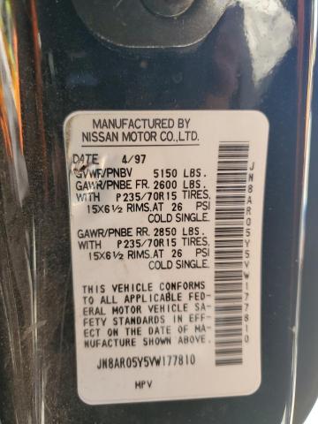 JN8AR05Y5VW177810 - 1997 NISSAN PATHFINDER LE 绿色 照片 13