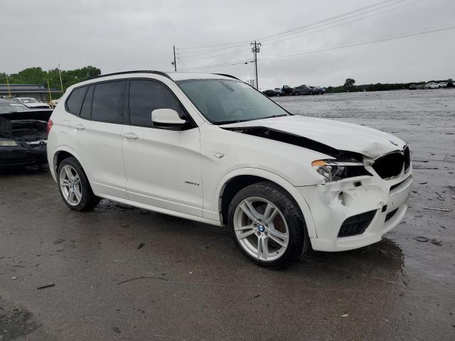 5UXWX7C5XCL975628 - 2012 BMW X3 XDRIVE35I WHITE photo 4