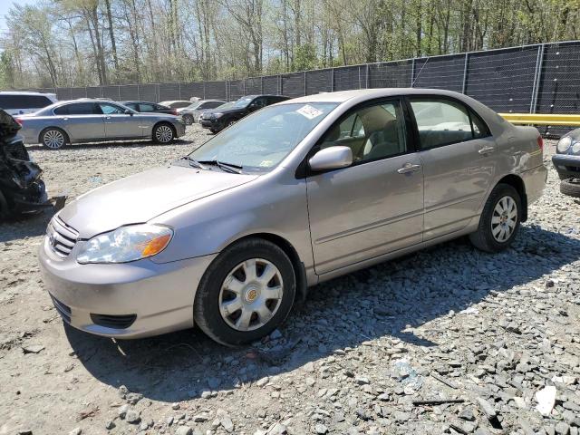 1NXBR32E93Z153560 - 2003 TOYOTA COROLLA CE BEIGE photo 1