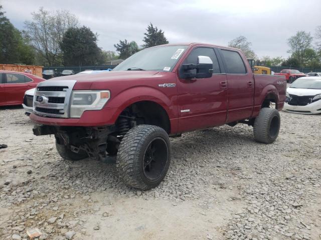 1FTFW1ET8DFA33946 - 2013 FORD F150 SUPERCREW RED photo 1
