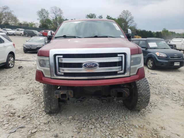 1FTFW1ET8DFA33946 - 2013 FORD F150 SUPERCREW RED photo 5