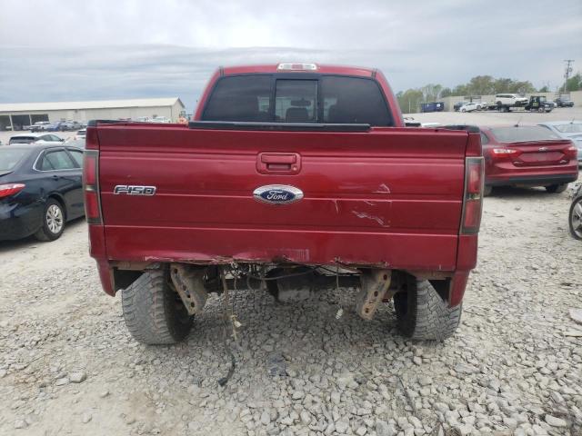 1FTFW1ET8DFA33946 - 2013 FORD F150 SUPERCREW RED photo 6