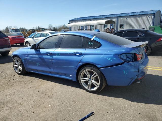 WBA4J3C52JBL04490 - 2018 BMW 430XI GRAN COUPE BLUE photo 2