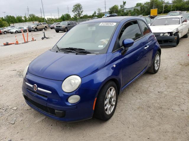 3C3CFFAR8CT103089 - 2012 FIAT 500 POP BLUE photo 1