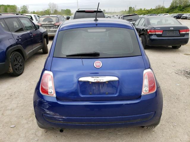 3C3CFFAR8CT103089 - 2012 FIAT 500 POP BLUE photo 6