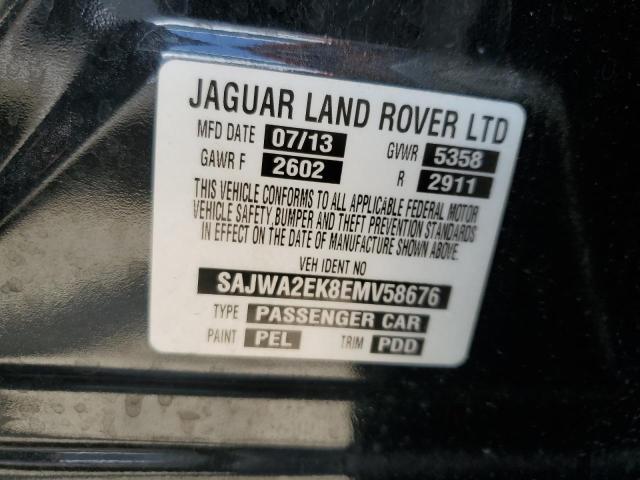 SAJWA2EK8EMV58676 - 2014 JAGUAR XJR BLACK photo 12