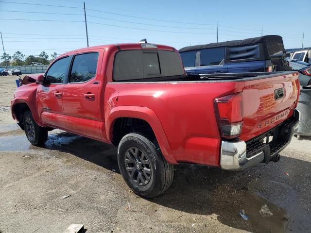 3TMAZ5CNXMM151834 - 2021 TOYOTA TACOMA DOUBLE CAB RED photo 2