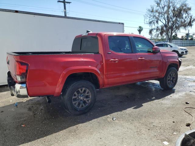 3TMAZ5CNXMM151834 - 2021 TOYOTA TACOMA DOUBLE CAB RED photo 3