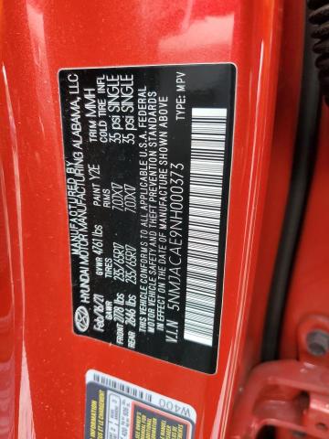 5NMJACAE9NH000373 - 2022 HYUNDAI TUCSON SE RED photo 13