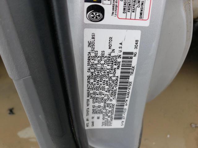 5TETU62N75Z033890 - 2005 TOYOTA TACOMA PRERUNNER ACCESS CAB SILVER photo 12