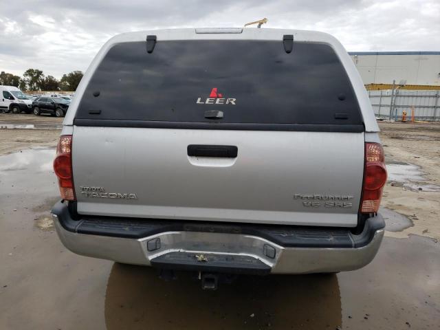 5TETU62N75Z033890 - 2005 TOYOTA TACOMA PRERUNNER ACCESS CAB SILVER photo 6