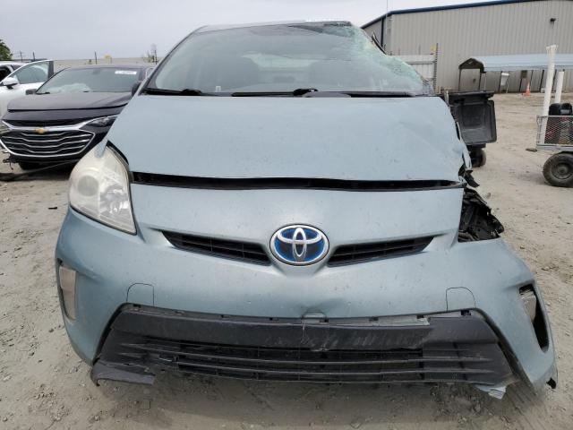 JTDKN3DU6F2004611 - 2015 TOYOTA PRIUS GREEN photo 5