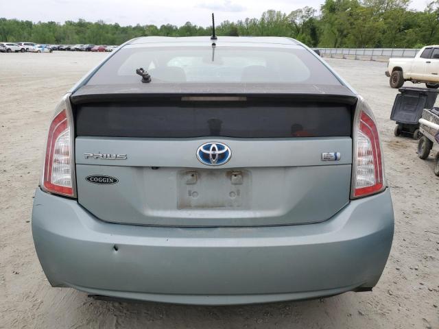 JTDKN3DU6F2004611 - 2015 TOYOTA PRIUS GREEN photo 6